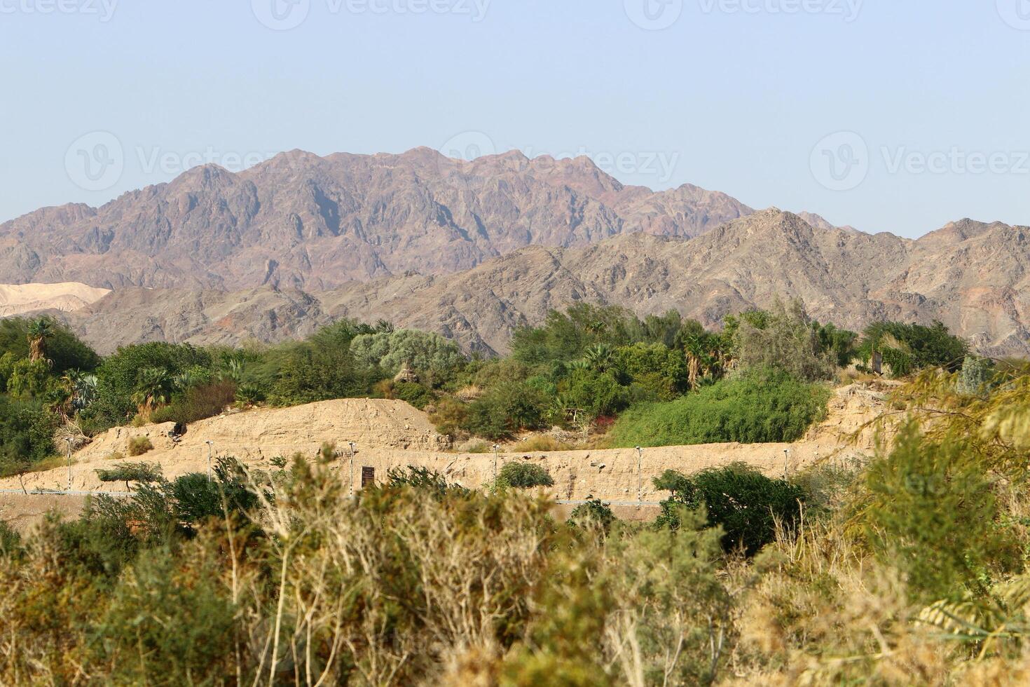 timna Montagne intervalle dans Eilat dans du sud Israël. photo