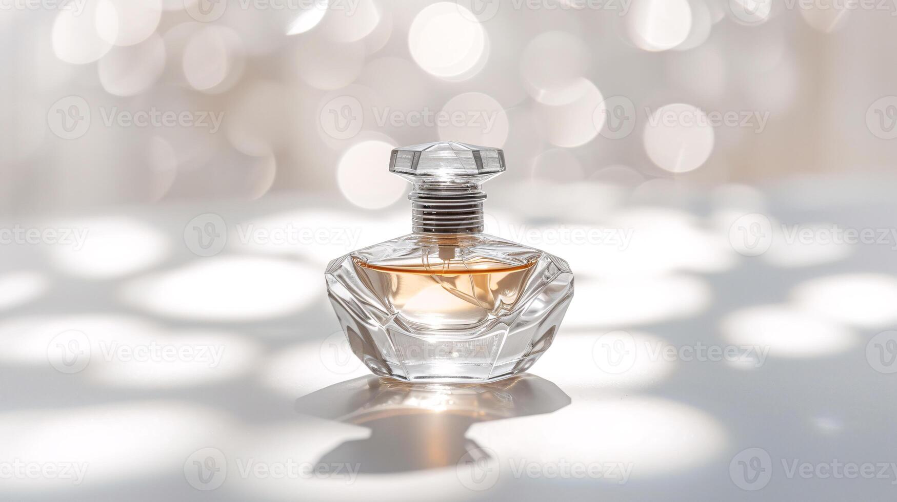 un élégant parfum bouteille, scintillant avec sophistication photo