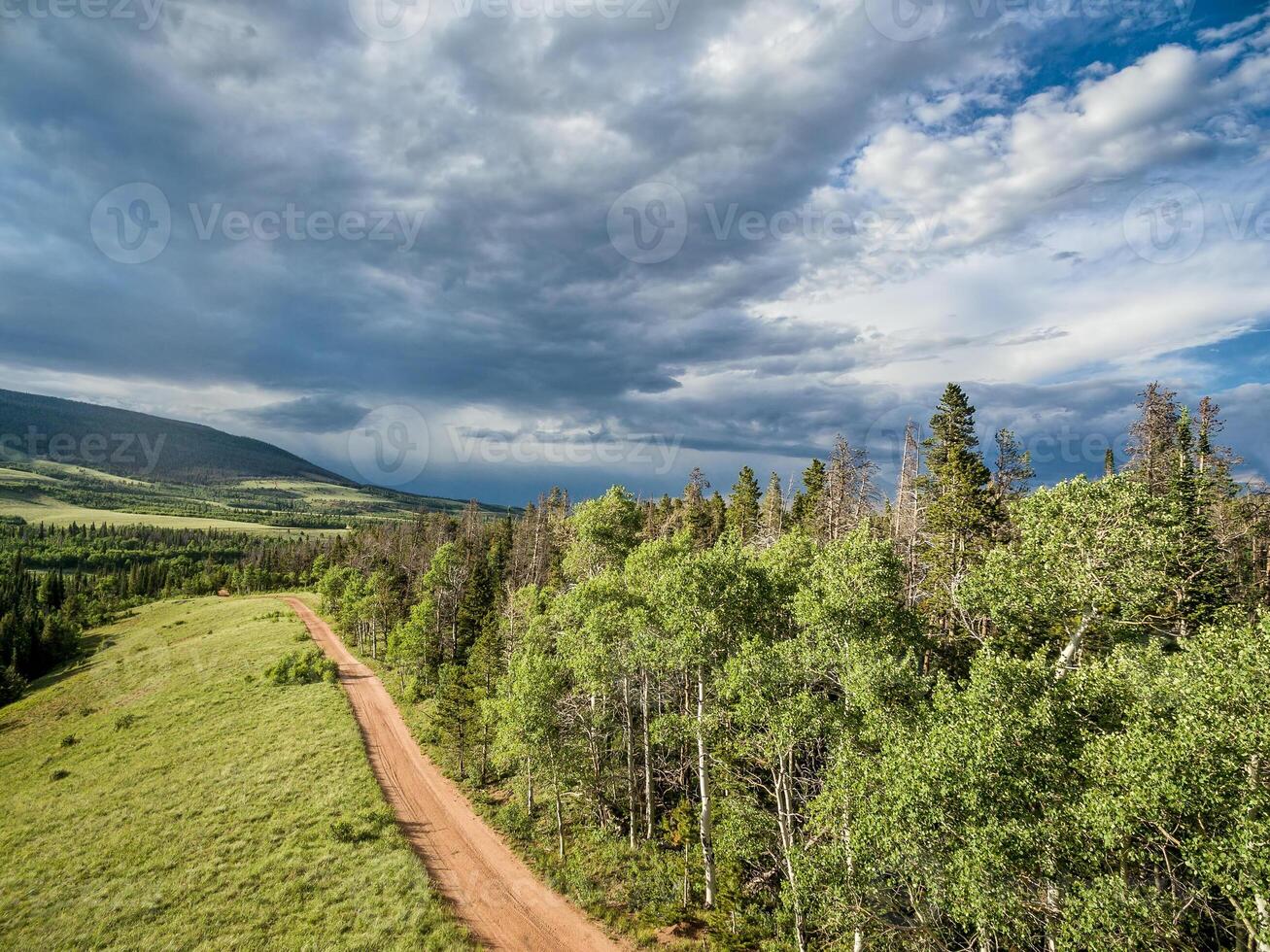 Colorado arrière-pays route aérien vue photo