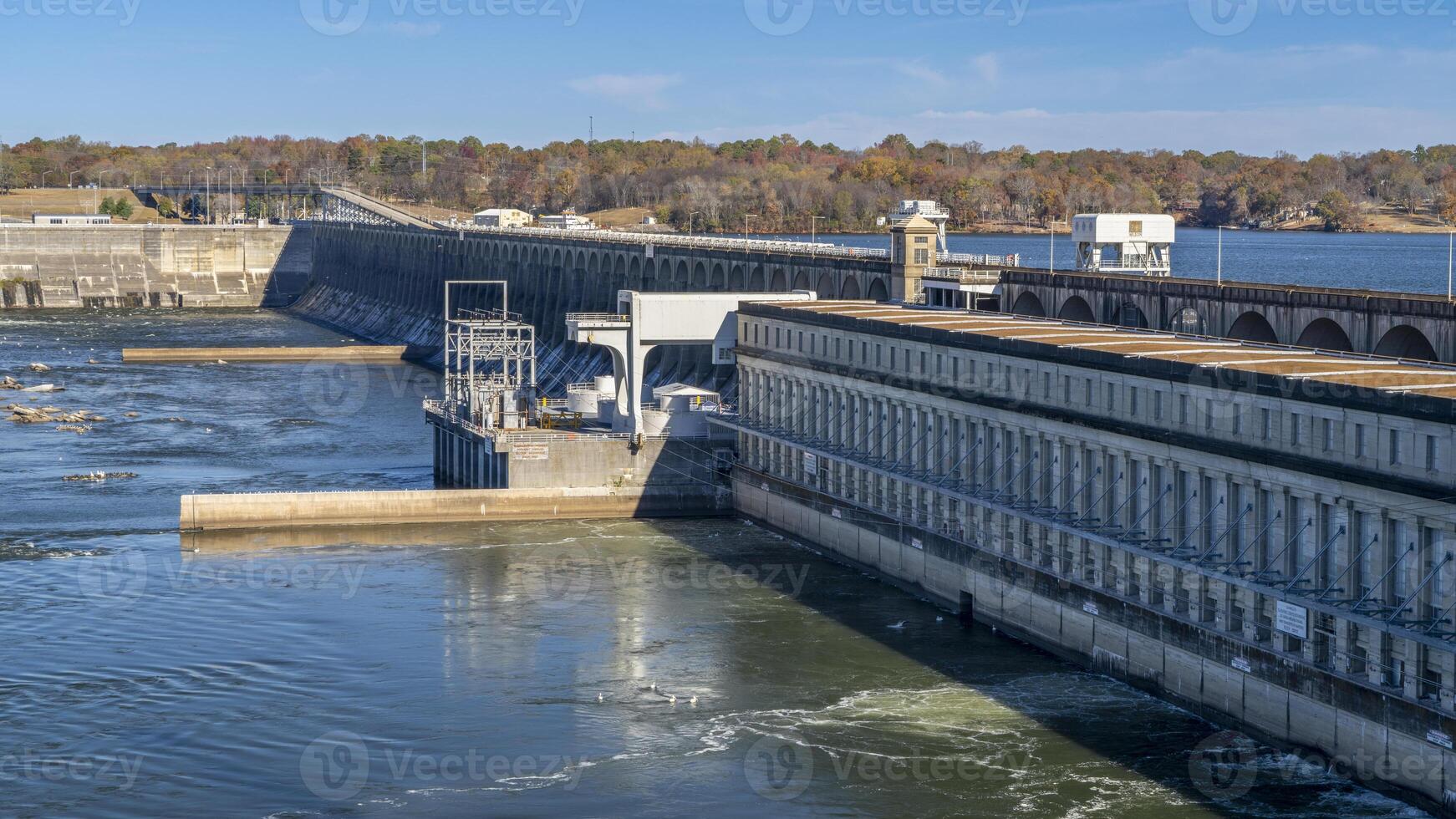 wilson barrage et hydro Puissance station sur le tennesse rivière dans Florence, Alabama photo