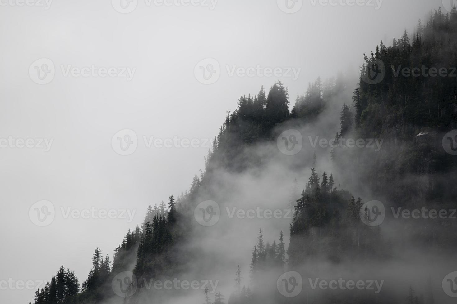 montagnes brumeuses près du lac shakes, alaska photo