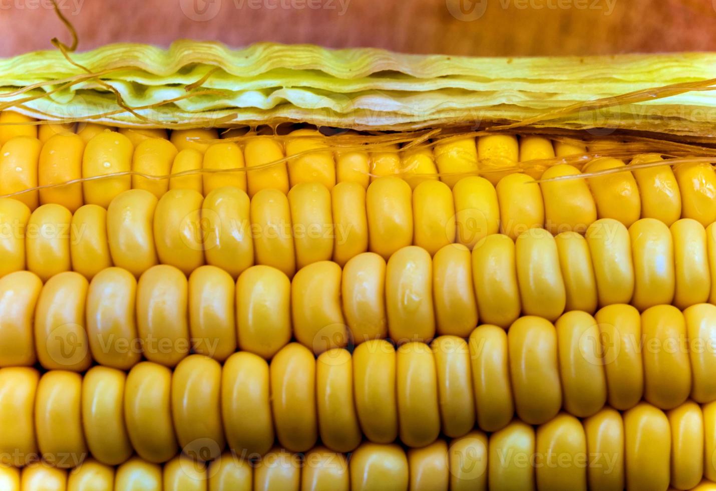 texture de l'épi de maïs cru maïs sucré photo