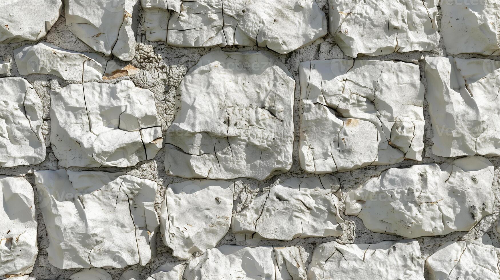 ai généré une détaillé texture de blanc grès mur. texture de blanc peint calcaire mur avec rugueux surface et petit détails. généré par artificiel intelligence. photo