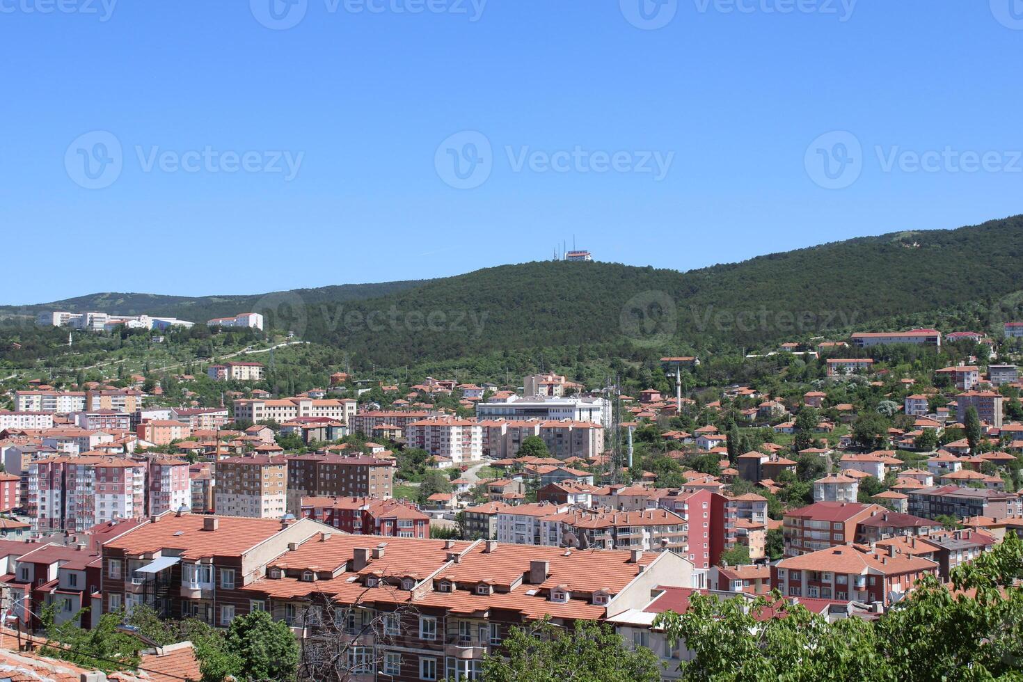 des oiseaux œil vue de yozgat ville. yozgat province, dinde photo