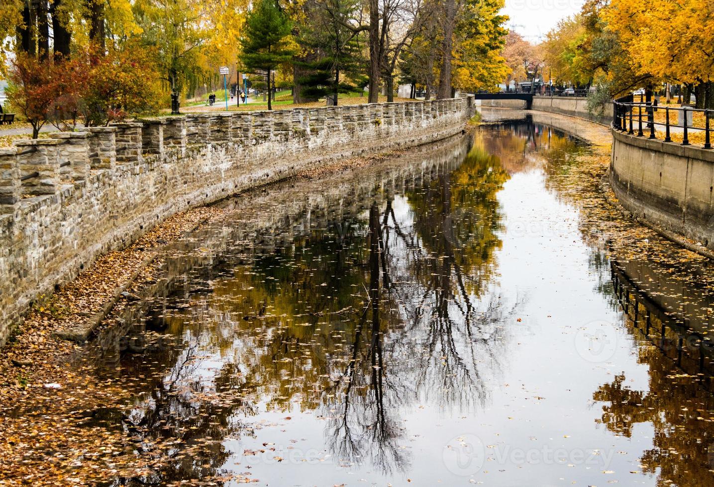 automne montréal canal lachine paysage photo