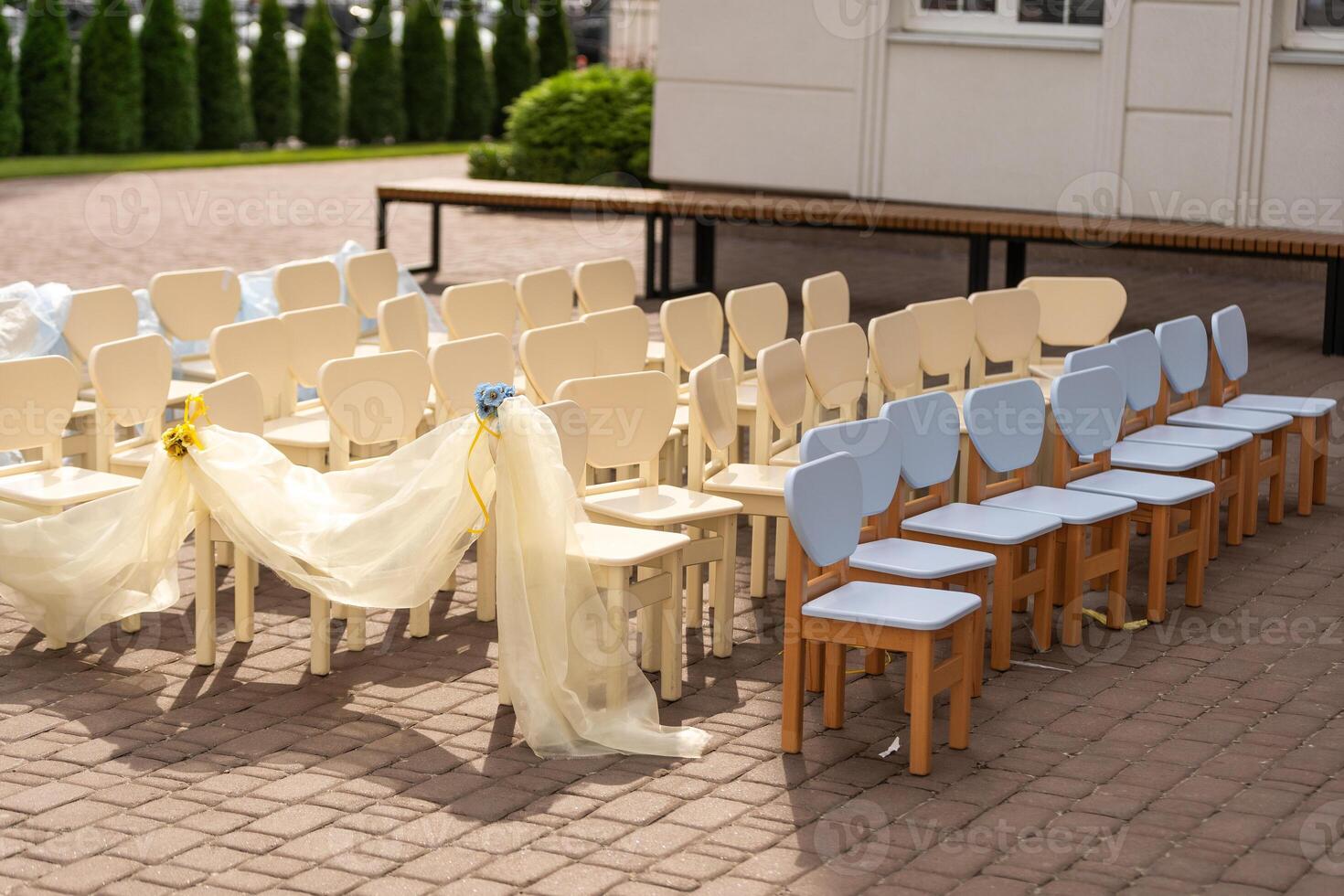 vide chaises pour une enfants concert photo