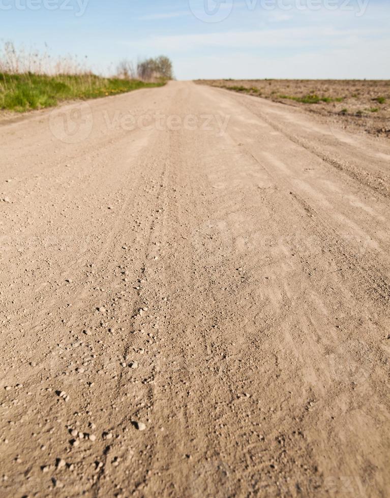 route de campagne poussiéreuse photo