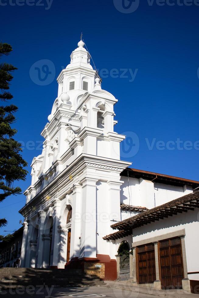 historique mineur Basilique de le immaculé conception inauguré dans 1874 dans le patrimoine ville de salamine dans le département de caldas dans Colombie photo