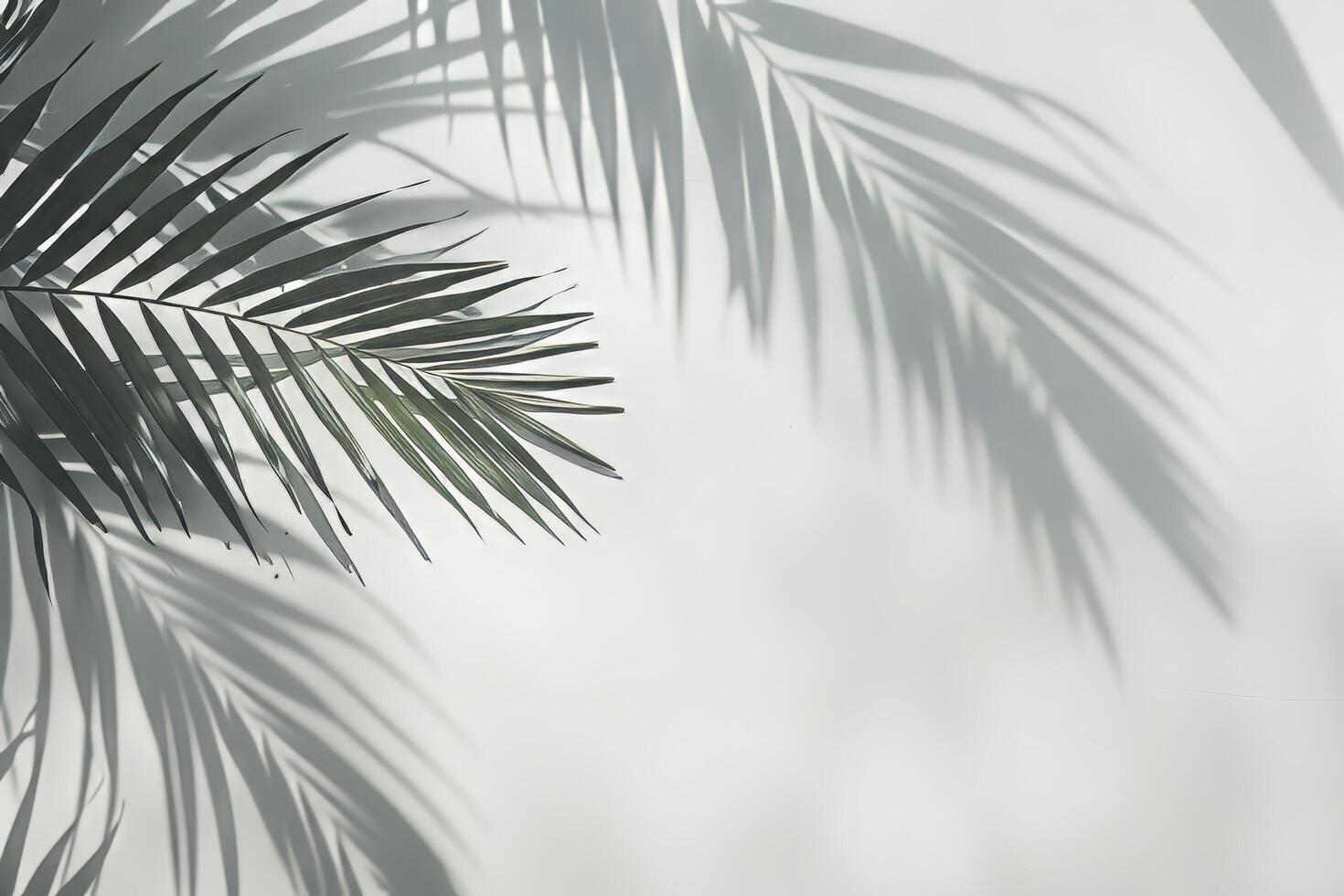 paume arbre dans noir et blanc photo