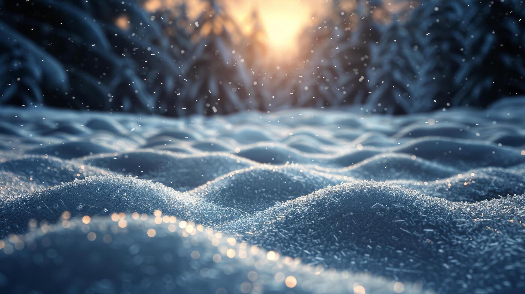 ai généré couvert de neige sol avec des arbres photo