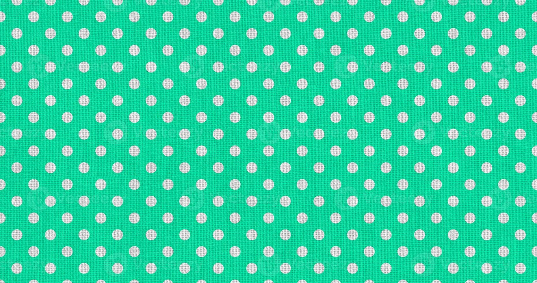 blanc vert Couleur polka points en tissu photo