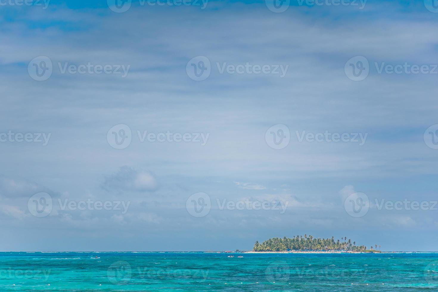 san andres johnny cay petite île. photo