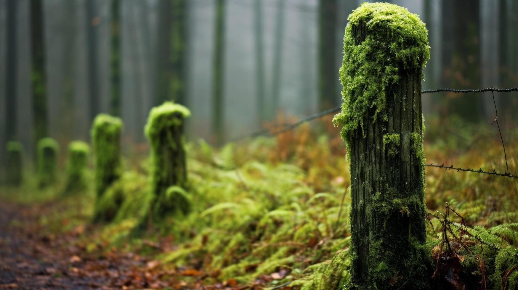 moussu clôture Publier dans Naturel réglage photo