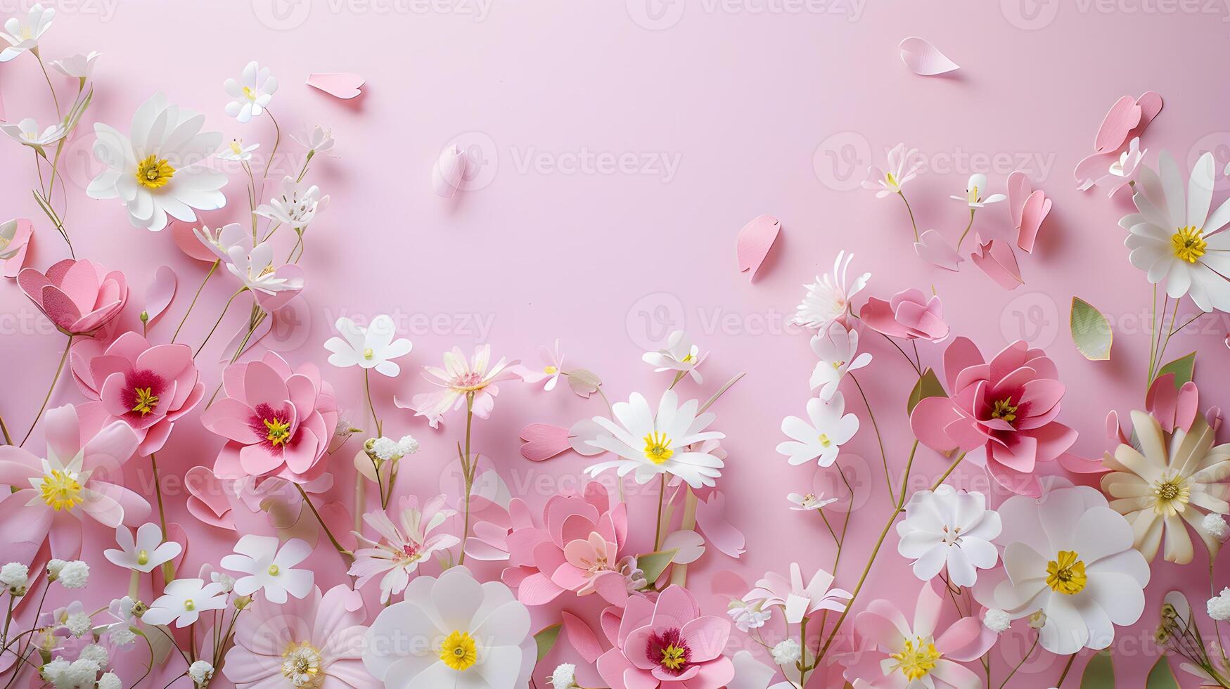 magnifique printemps fleurs sur papier Contexte , photo