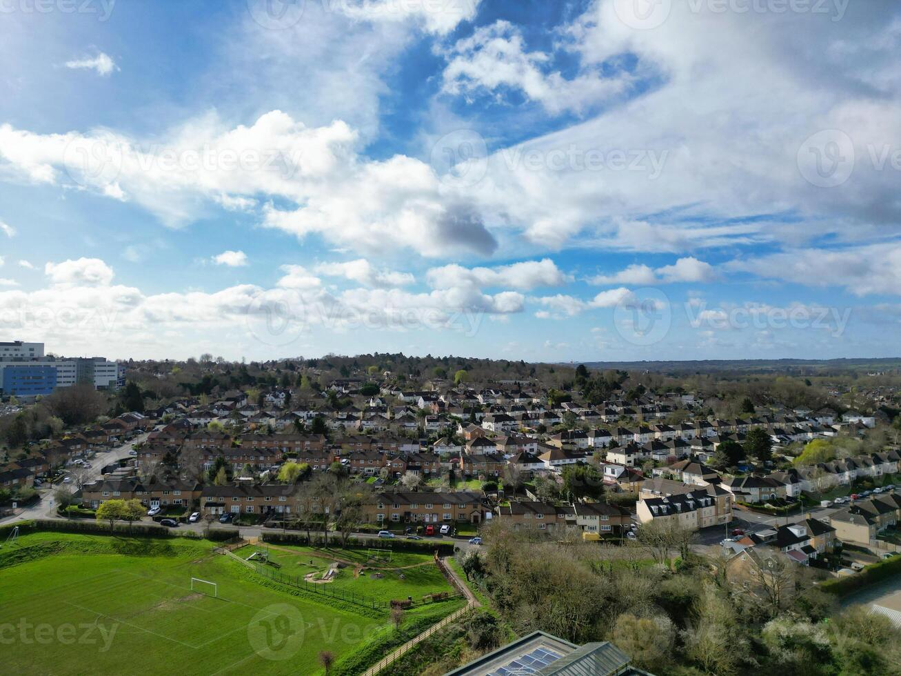 haute angle vue de Britanique historique ville de oxford, l'Oxfordshire, Angleterre uni Royaume. Mars 23, 2024 photo