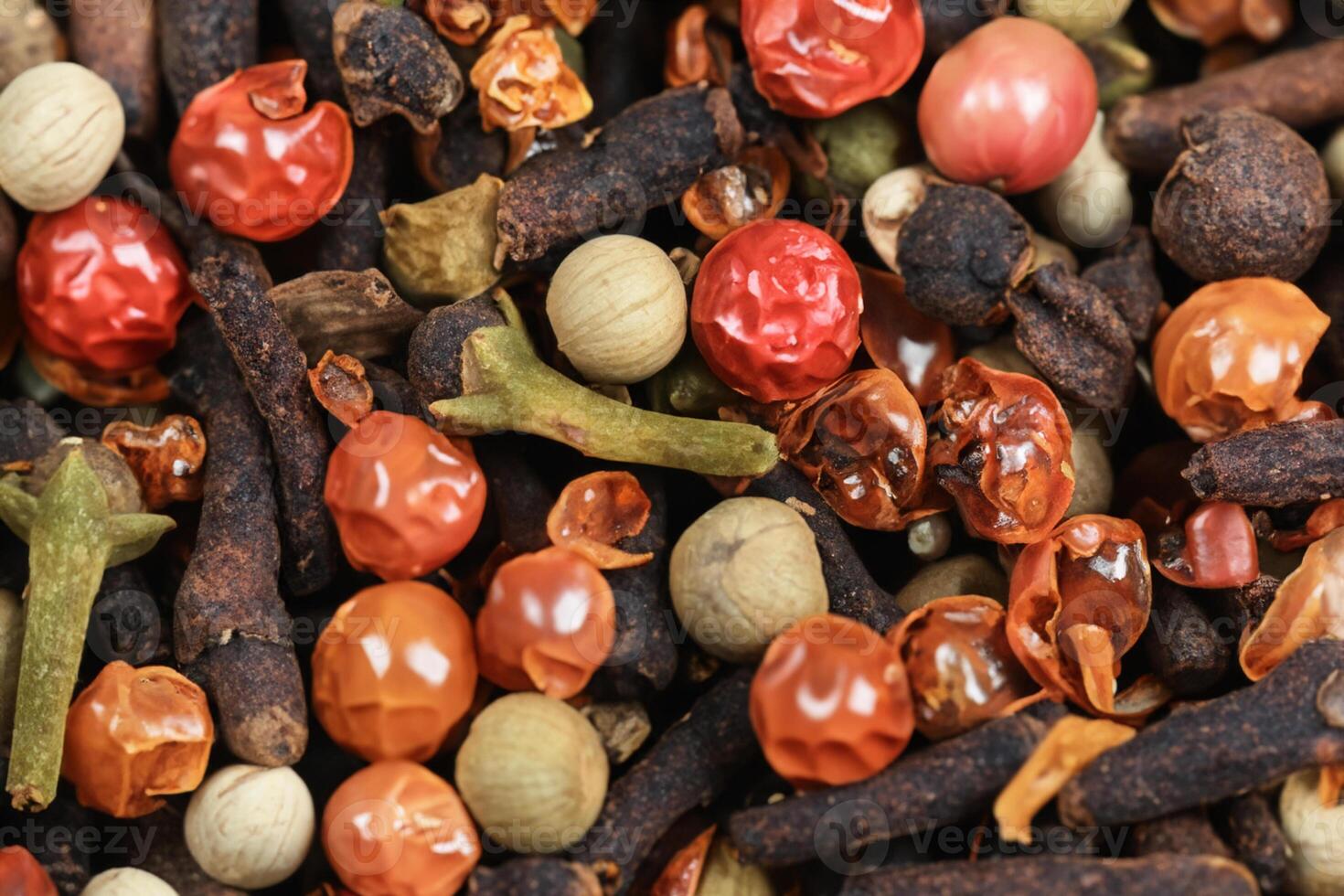 explorant le beauté de macro épices et herbe arrière-plan, une savoureux tapisserie de culinaire inspiration photo