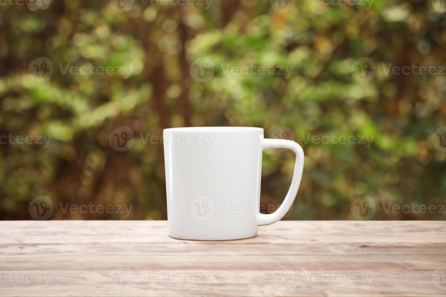 capturer le beauté de une blanc maquette tasse, une Vide Toile prêt pour personnalisation et la créativité photo