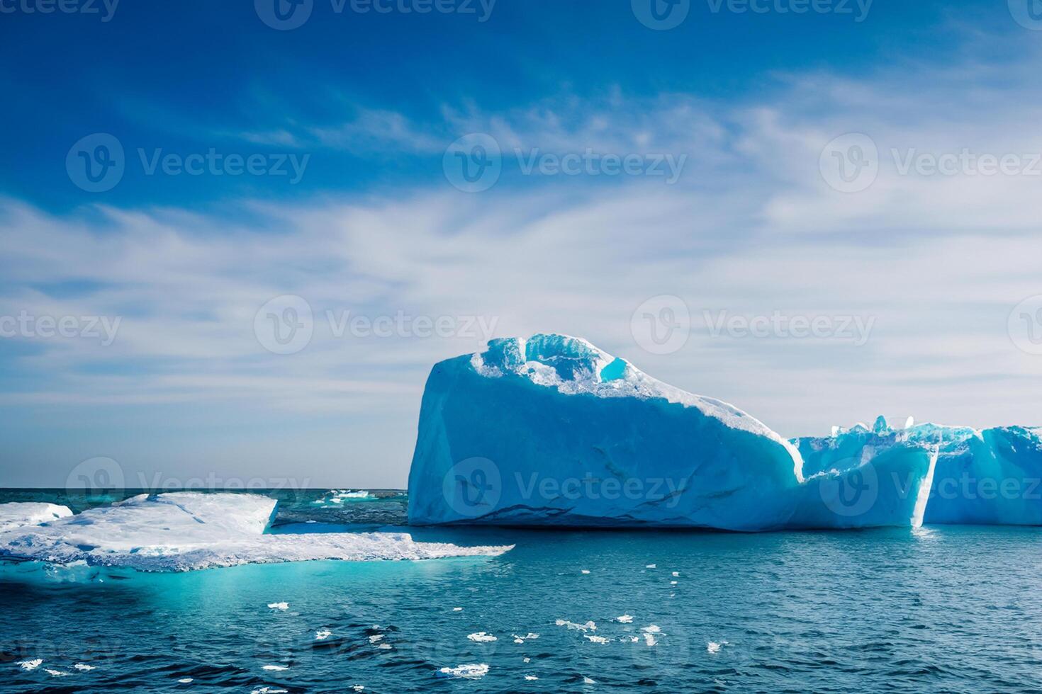 majestueux la glace falaises couronné par une cool atmosphère, encadré par le magnifique mer et ciel, prestidigitation une harmonieux panorama de la nature glacé grandeur et océanique splendeur photo