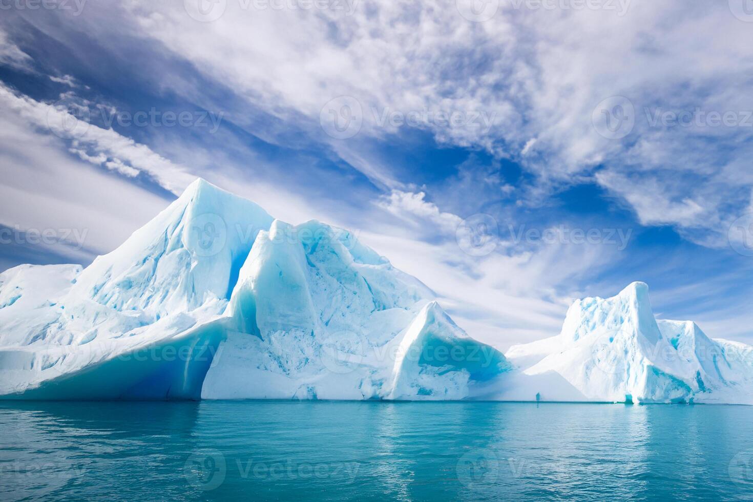 majestueux la glace falaises couronné par une cool atmosphère, encadré par le magnifique mer et ciel, prestidigitation une harmonieux panorama de la nature glacé grandeur et océanique splendeur photo