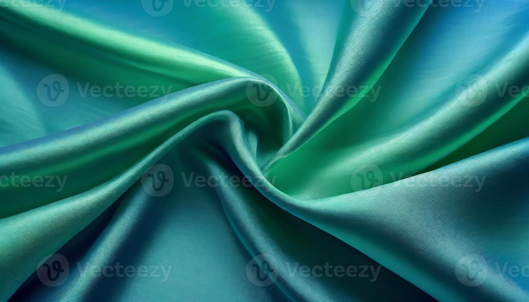 bleu vert soie tissu Contexte photo