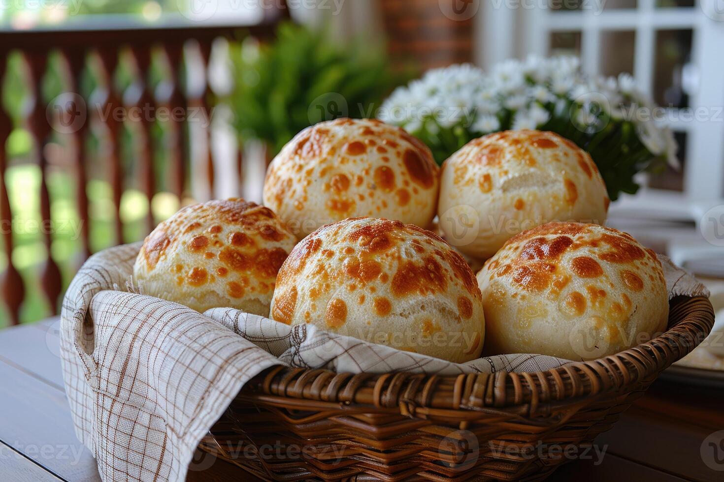 pao de queijo brésilien fromage pain dans le cuisine table professionnel La publicité nourriture la photographie photo