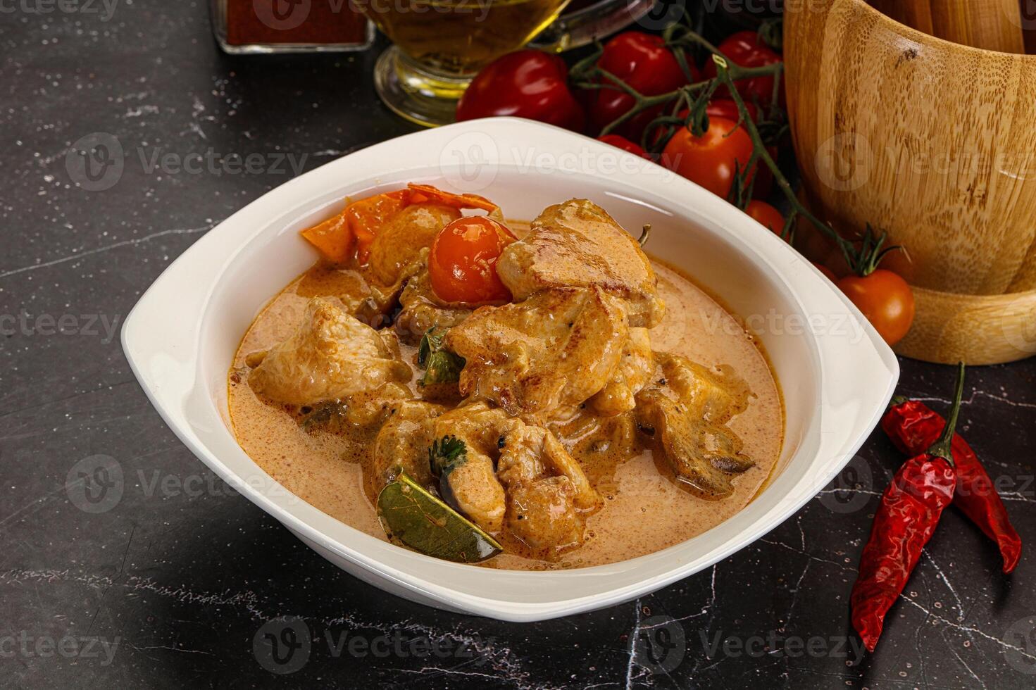 thaïlandais à M Miam soupe avec poulet photo