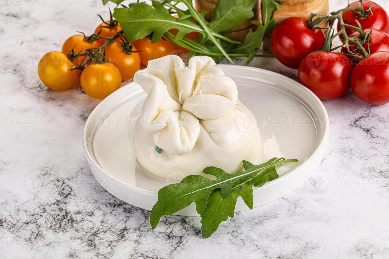 crémeux italien traditionnel burrata fromage photo