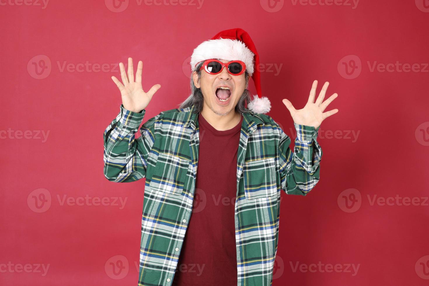 homme en période de noël photo