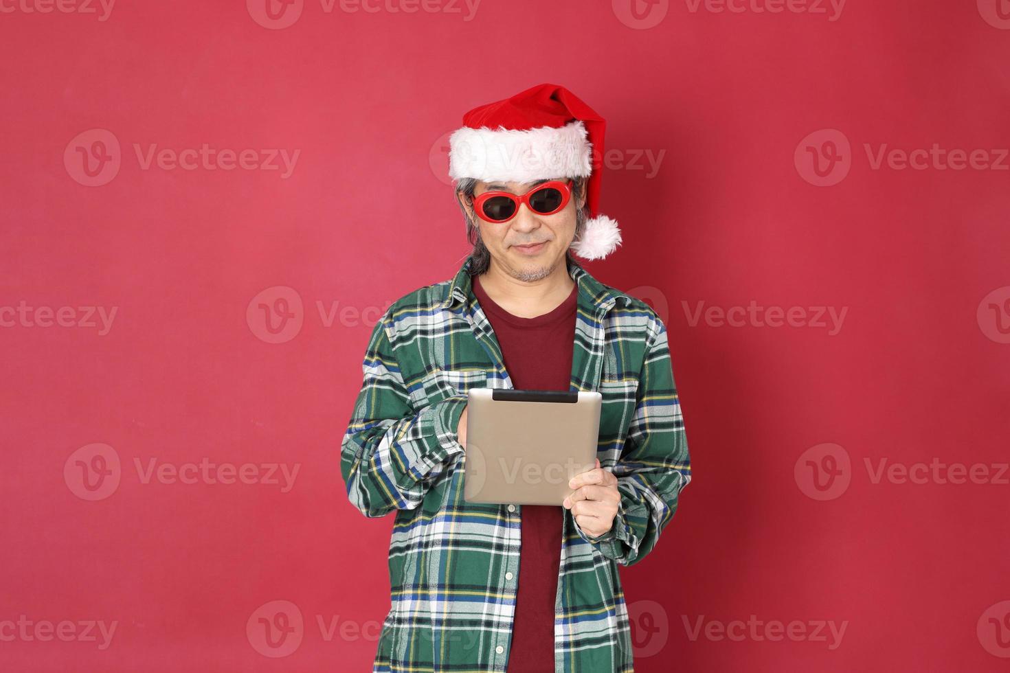 homme en période de noël photo