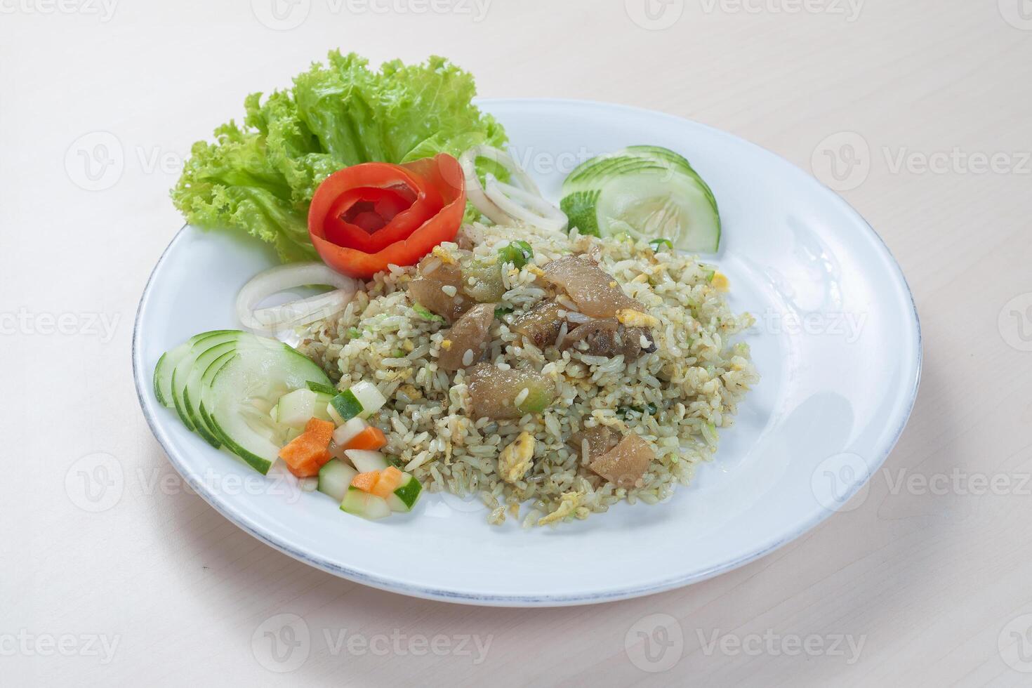 nasi goreng kikil ou articulation frit riz photo