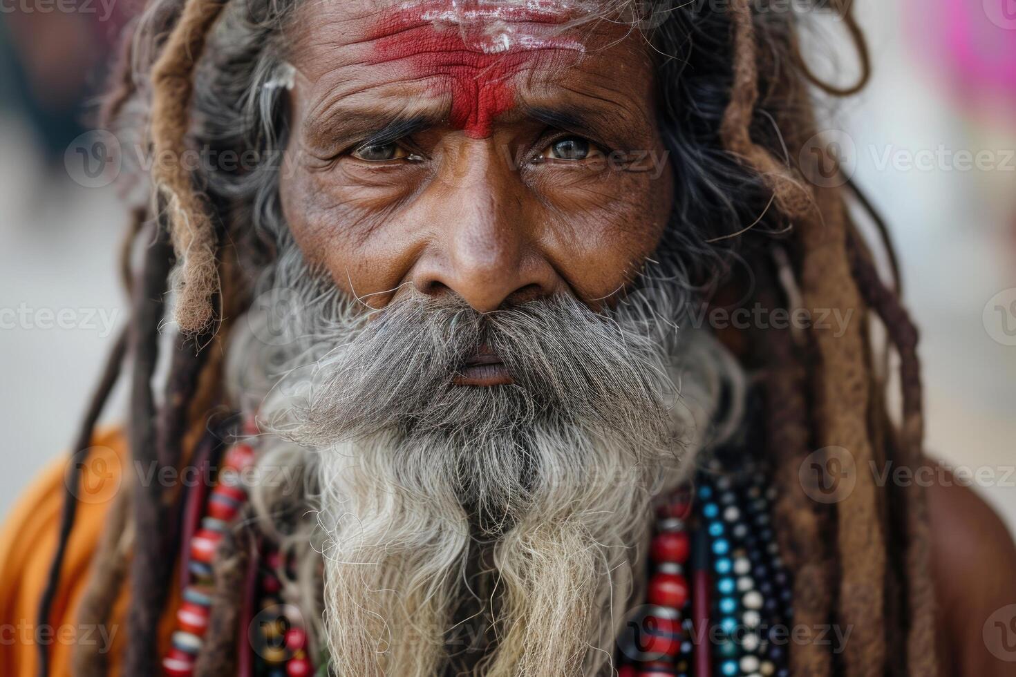 ai généré Indien Shewa yogi photo