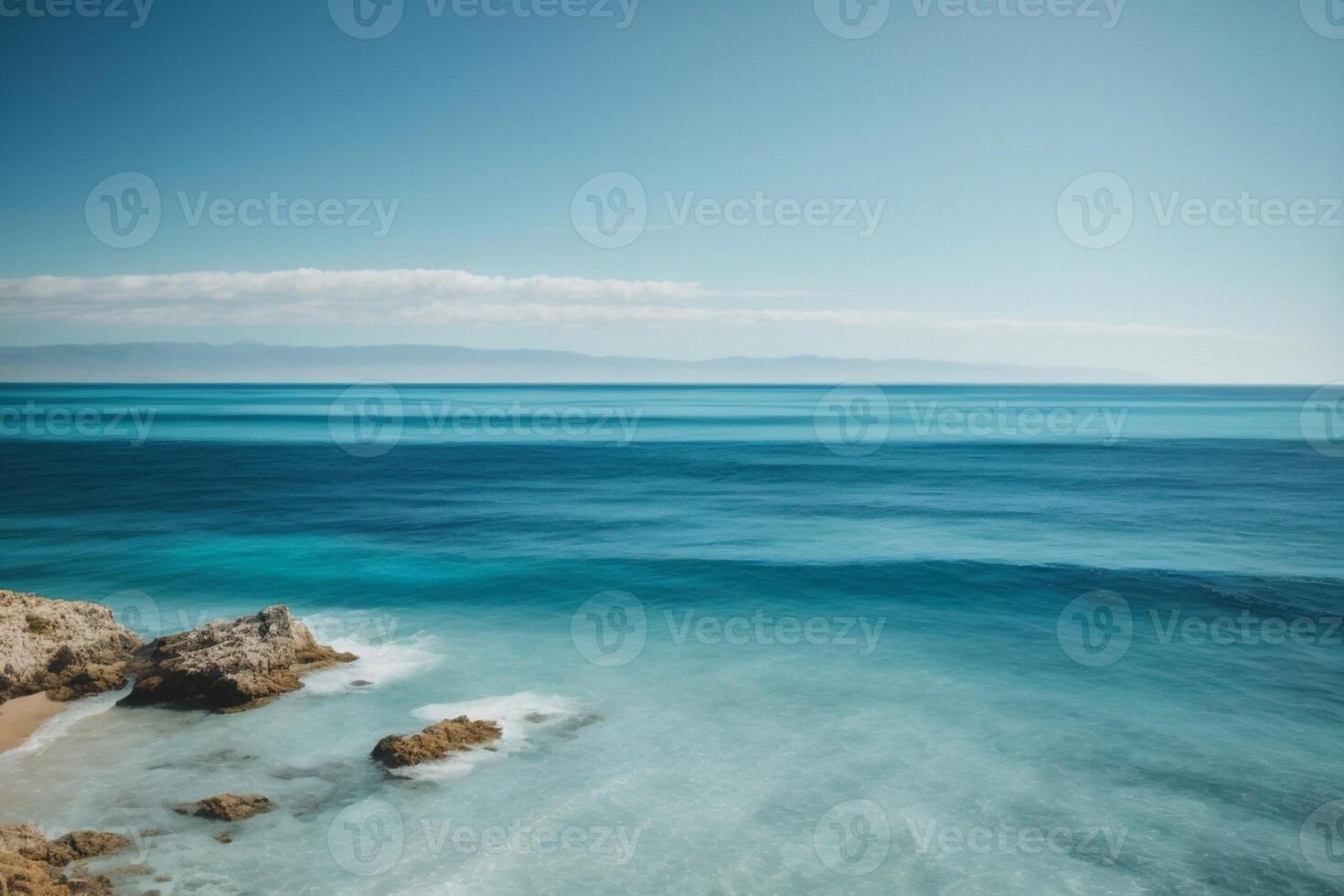 une vue de le océan de au dessus avec vagues photo