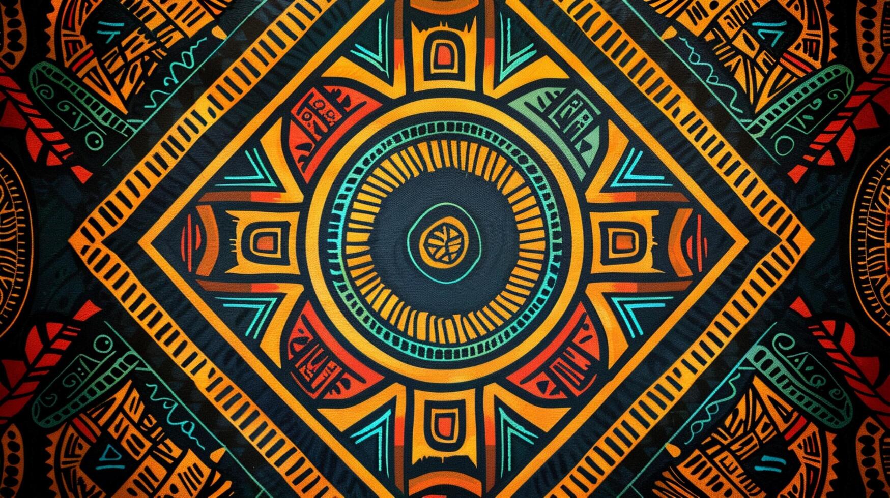 africain tribal modèle Contexte dans coloré photo