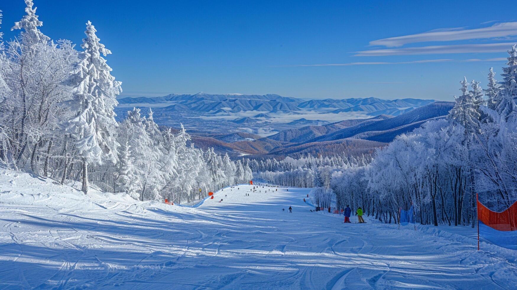 magnifique hiver la nature paysage incroyable Montagne photo