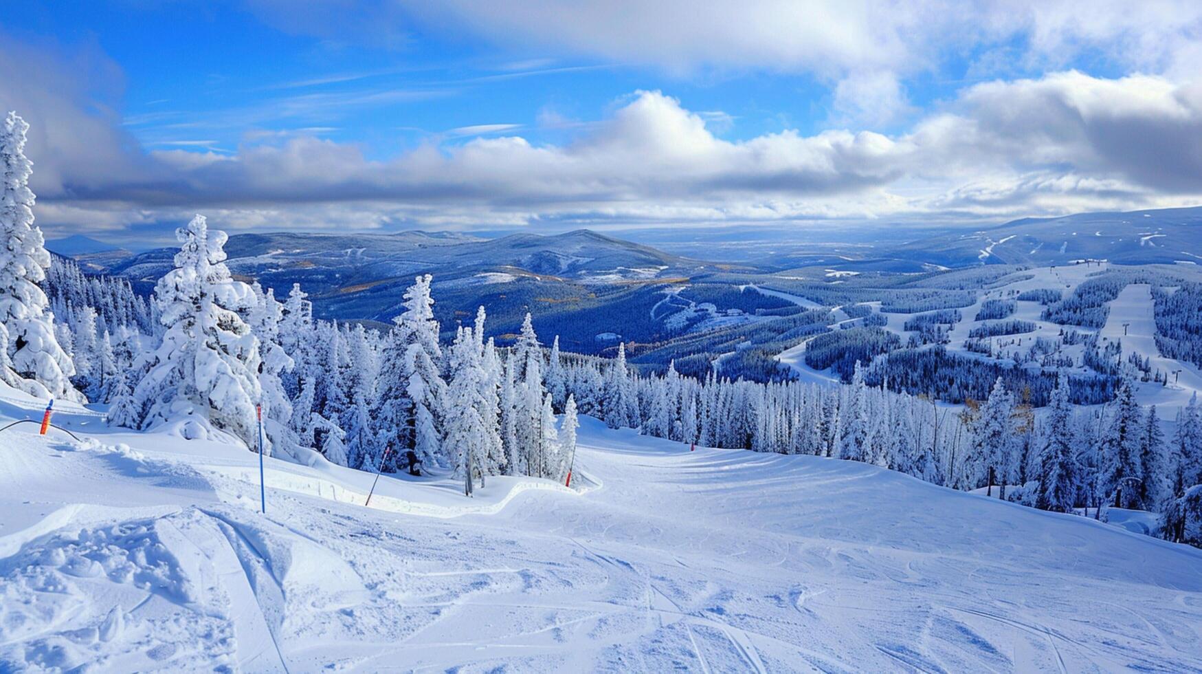 magnifique hiver la nature paysage incroyable Montagne photo