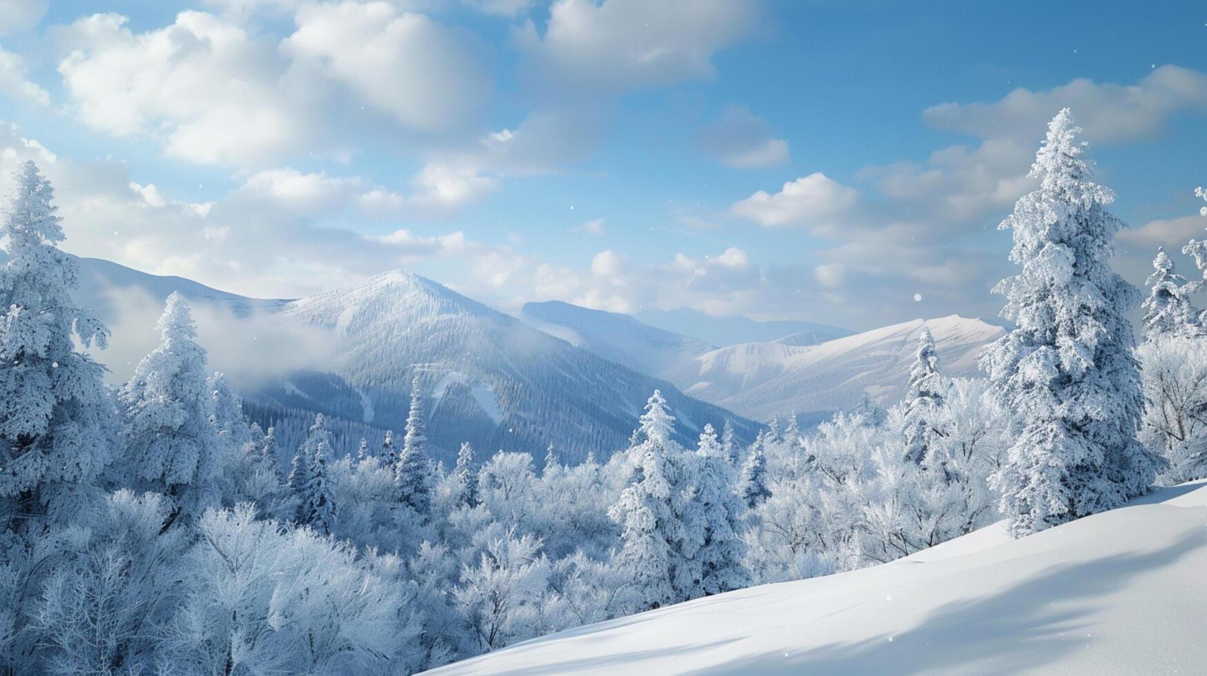 magnifique hiver la nature paysage incroyable Montagne photo