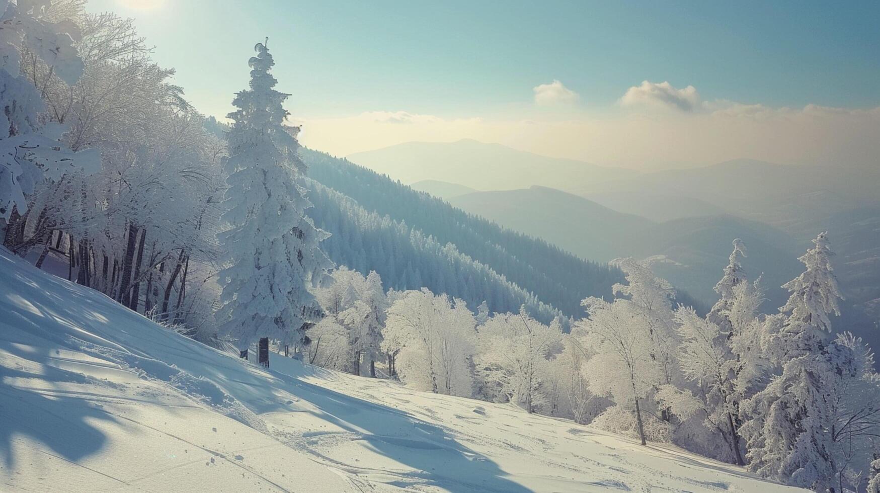 magnifique hiver la nature paysage incroyable Montagne photo