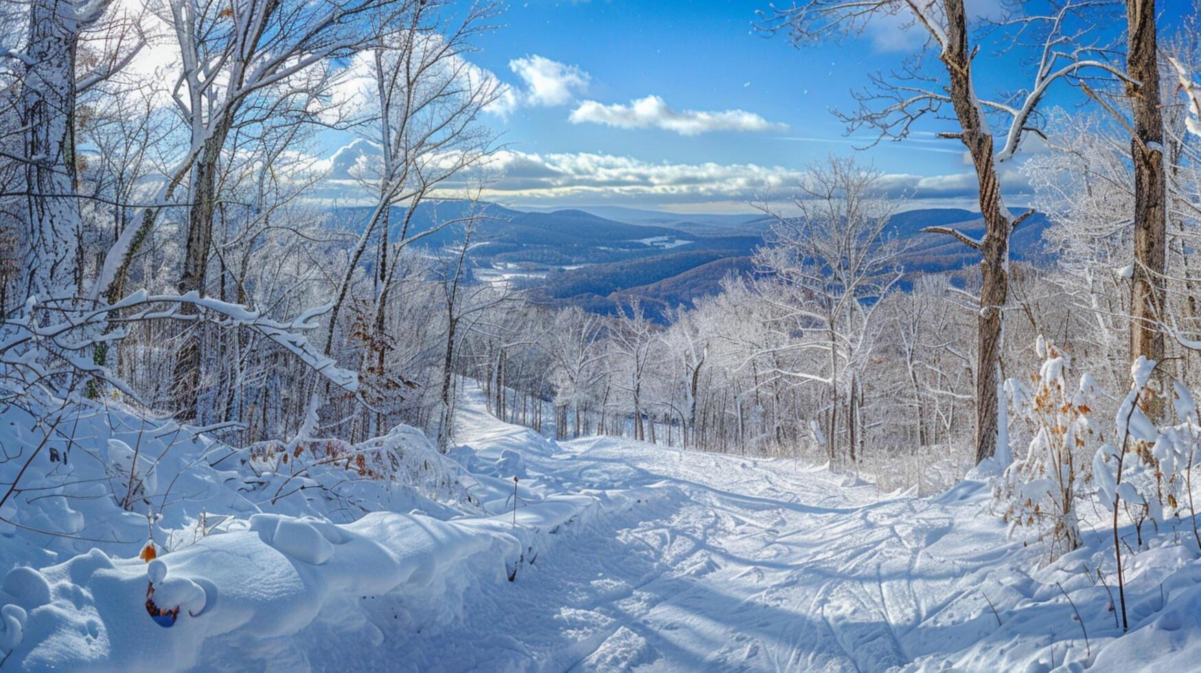 magnifique hiver la nature paysage incroyable Montagne photo