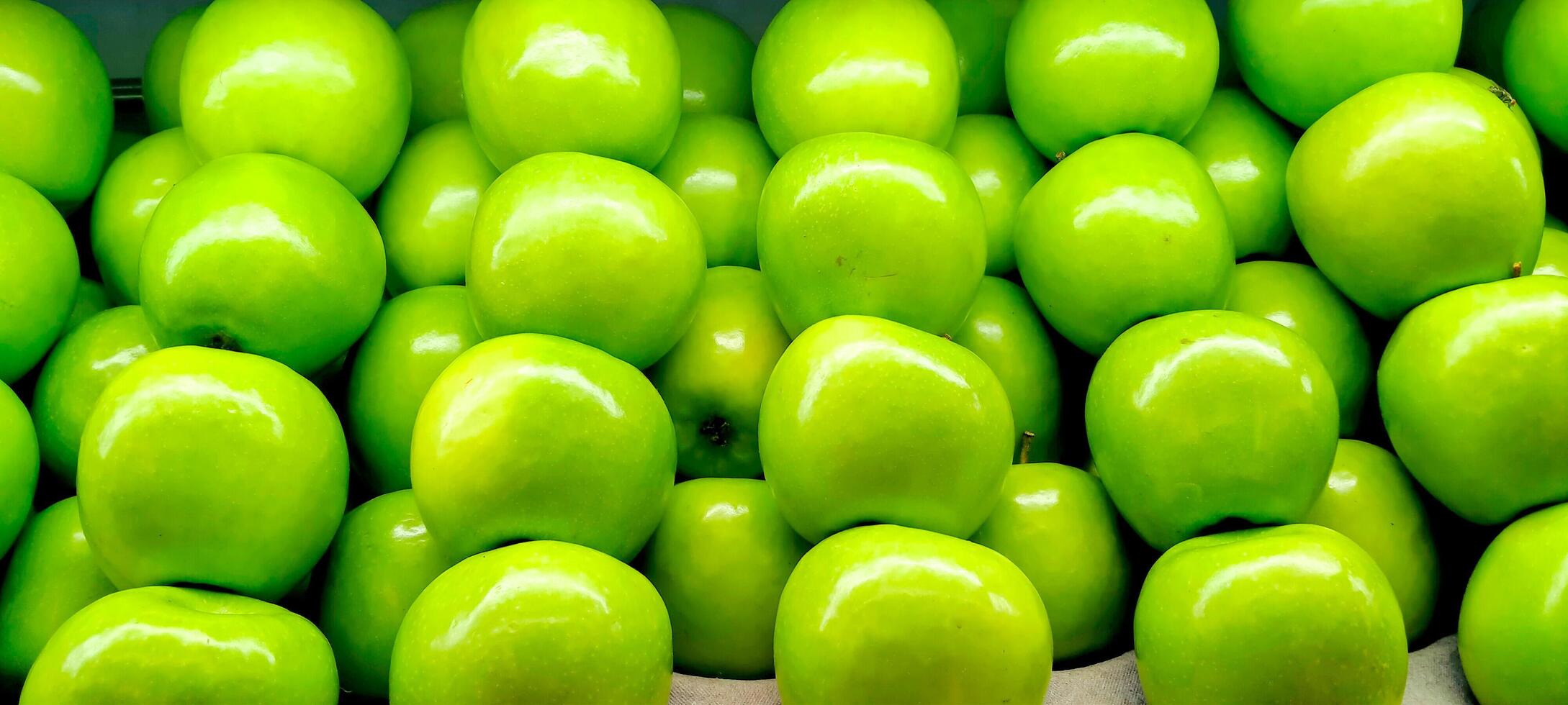 arrangement de vert pommes photo