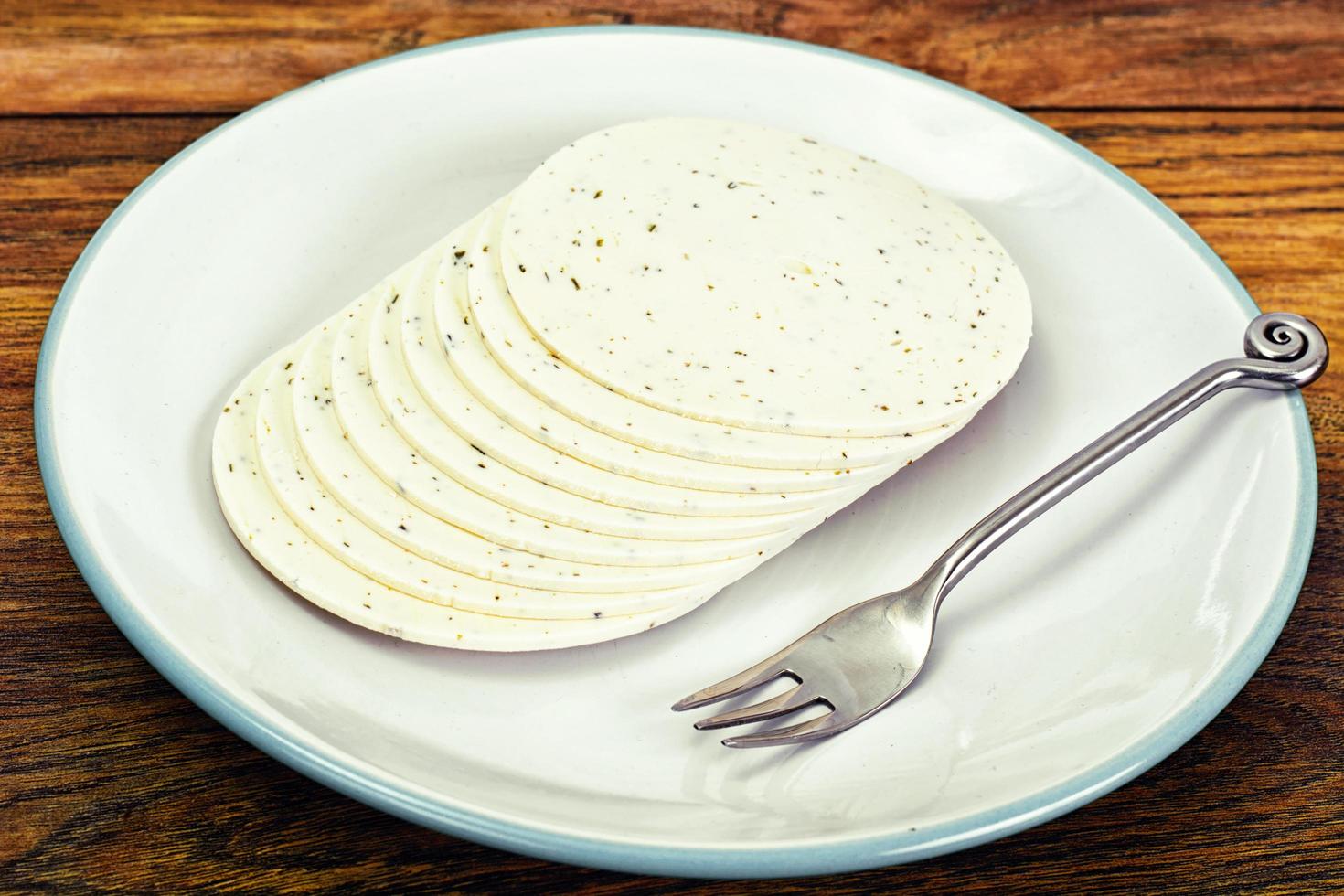 fromage en grains aux herbes photo