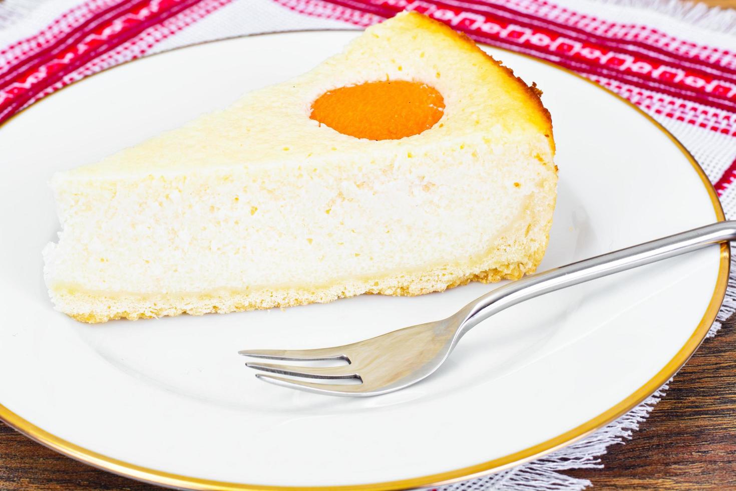 cheesecake aux abricots photo