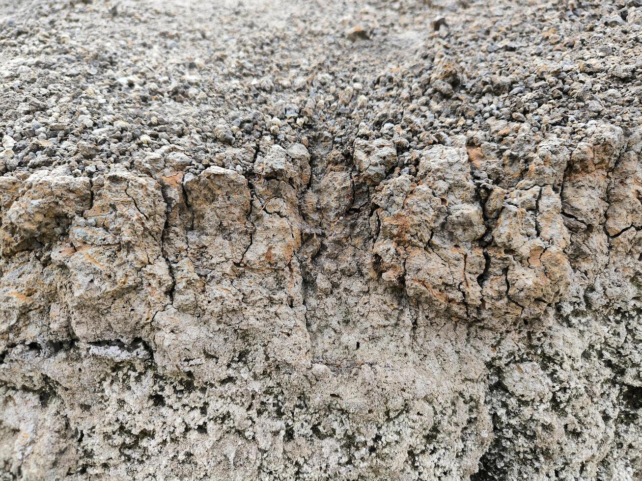 sec sol texture sur une falaise photo