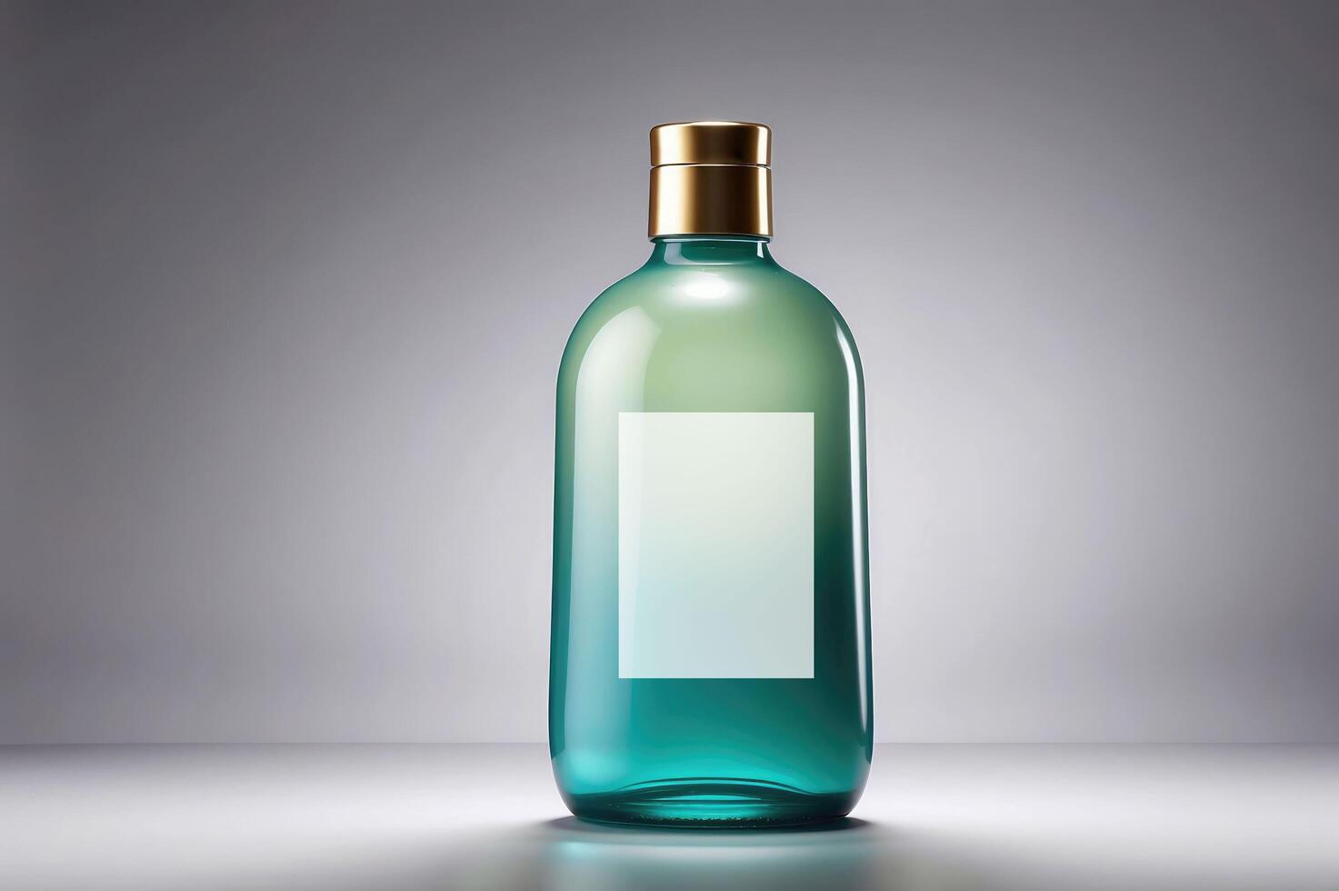 aqua essence, prime soin de la peau sérum dans lisse vert bouteille photo