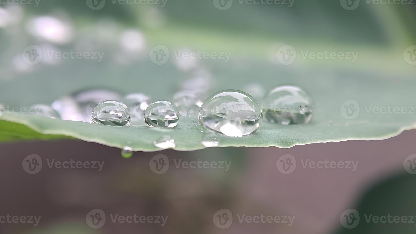 gouttelettes d'eau sur une feuille photo