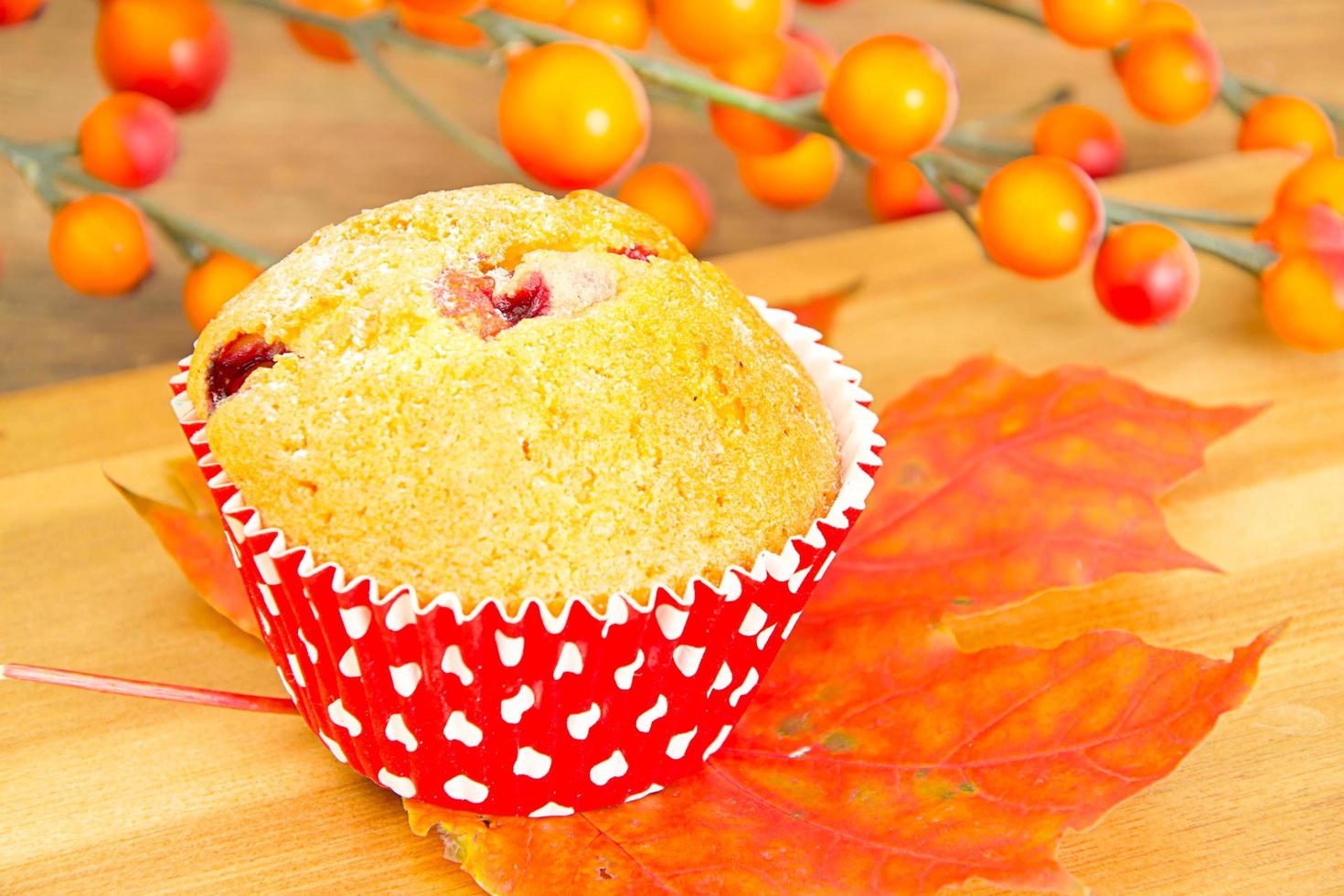 gâteau d'automne aux fruits rouges photo