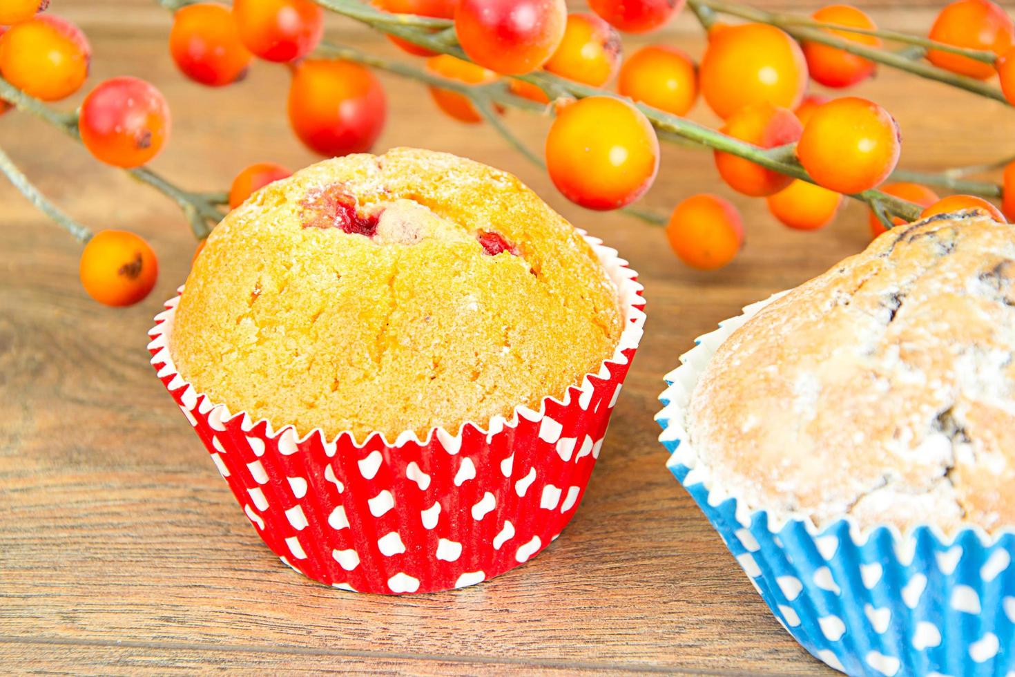 gâteau d'automne aux fruits rouges photo