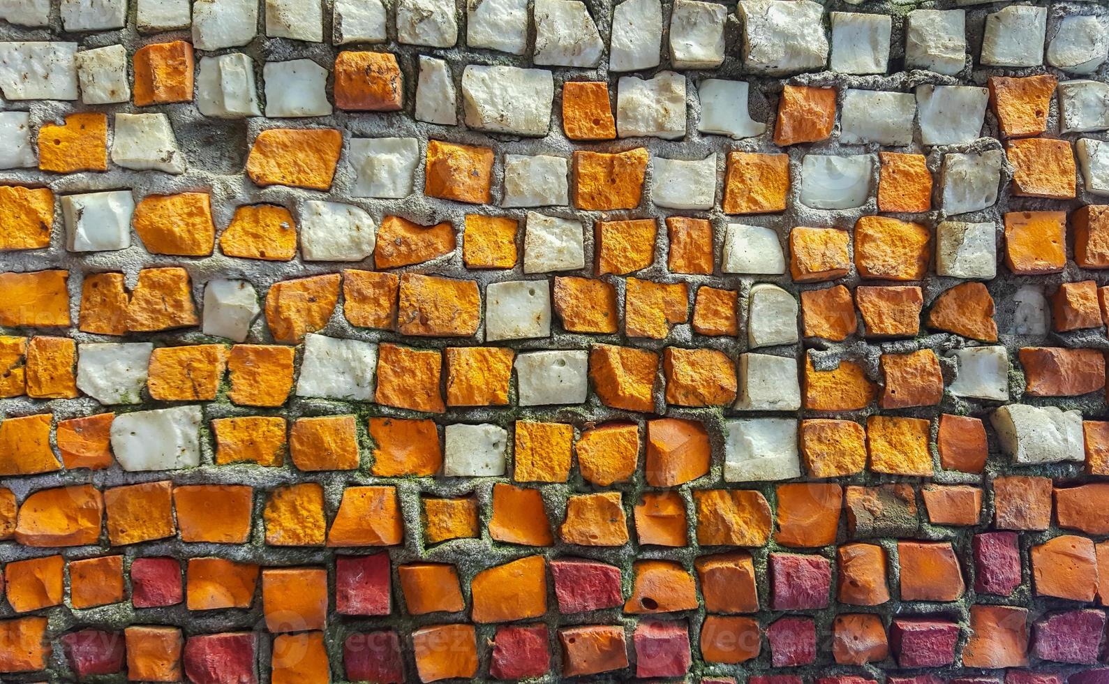 la texture de la vieille mosaïque de petites pierres photo