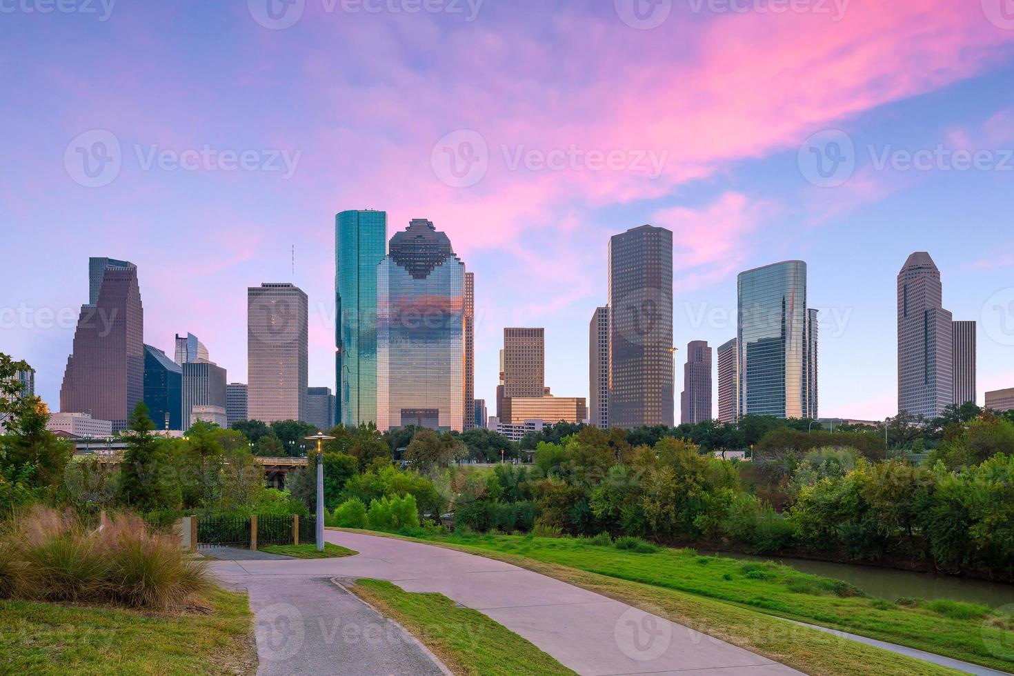 horizon du centre-ville de houston photo