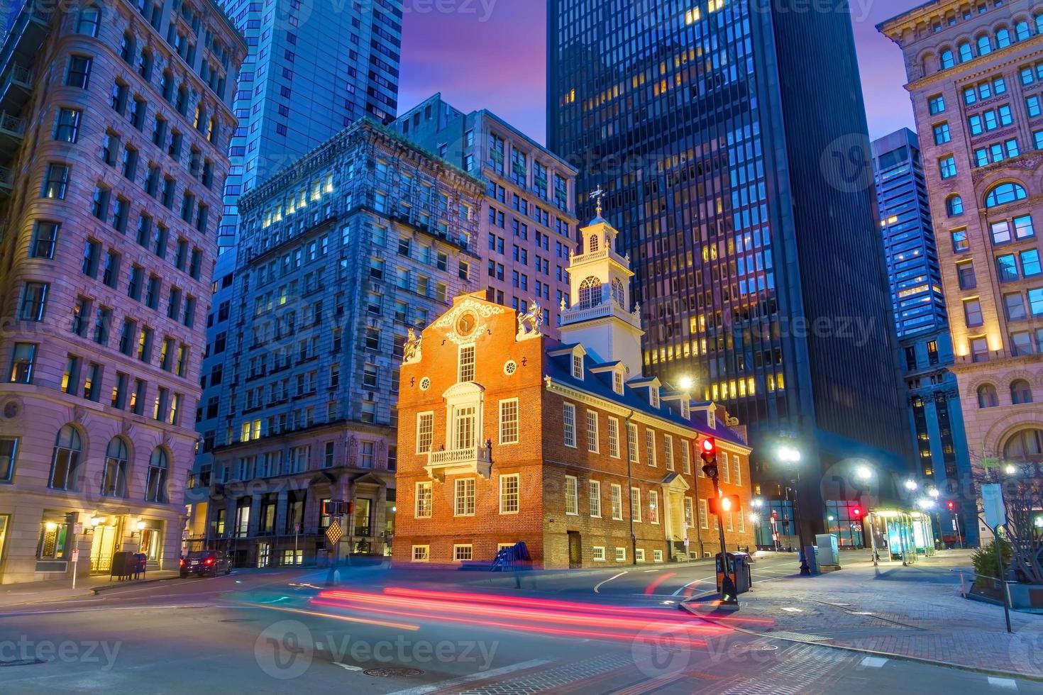 Boston Old State House immeuble dans le Massachusetts photo