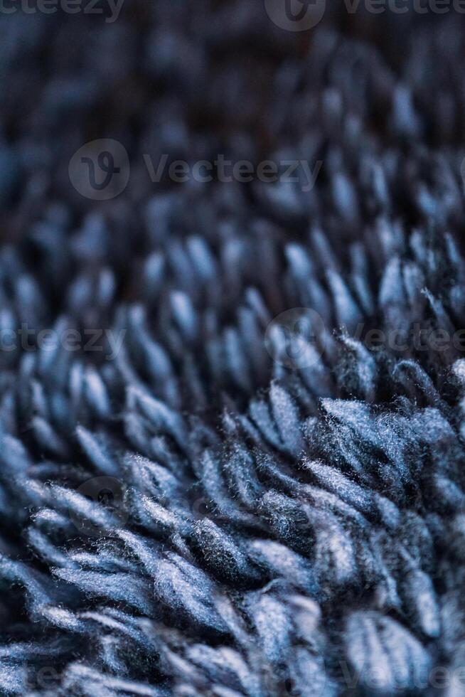 proche en haut de bleu serviette, doux en tissu photo